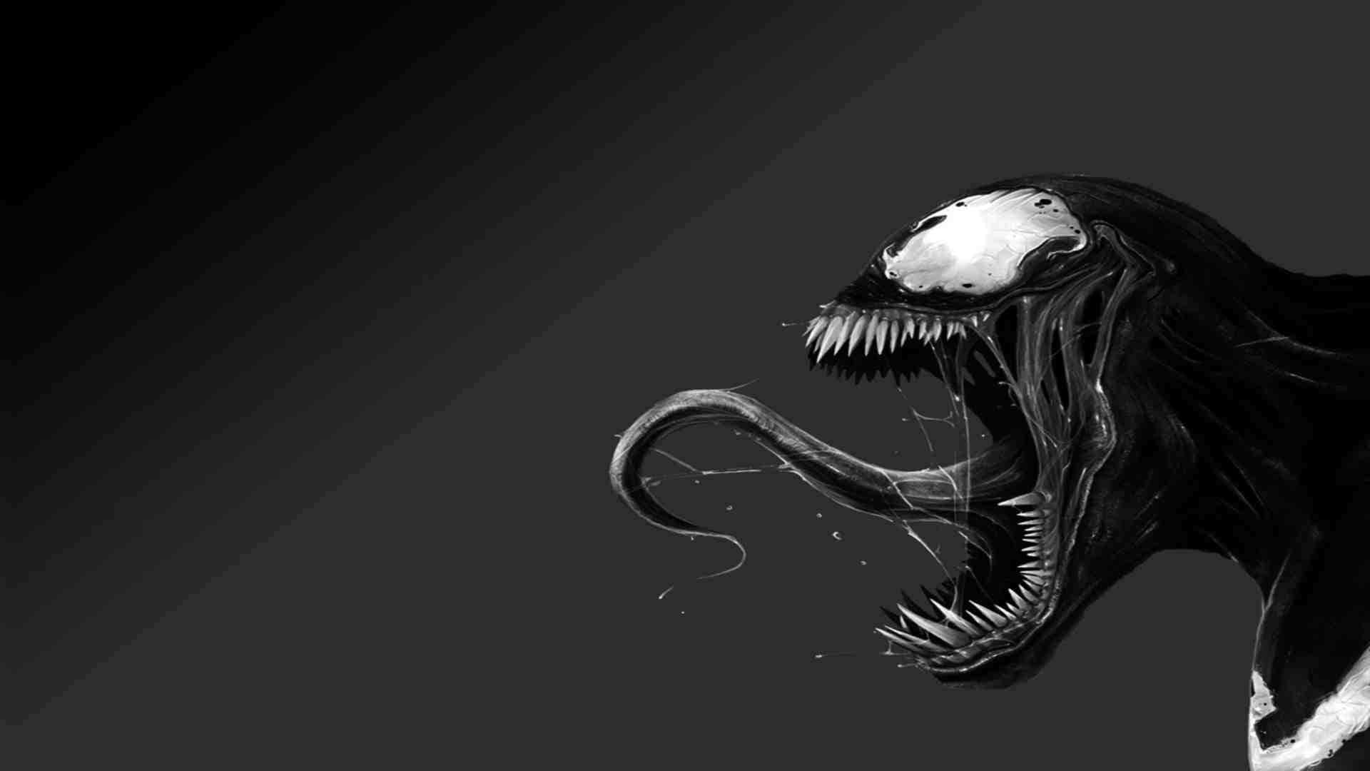 Venom Abstract Greyscale Background
