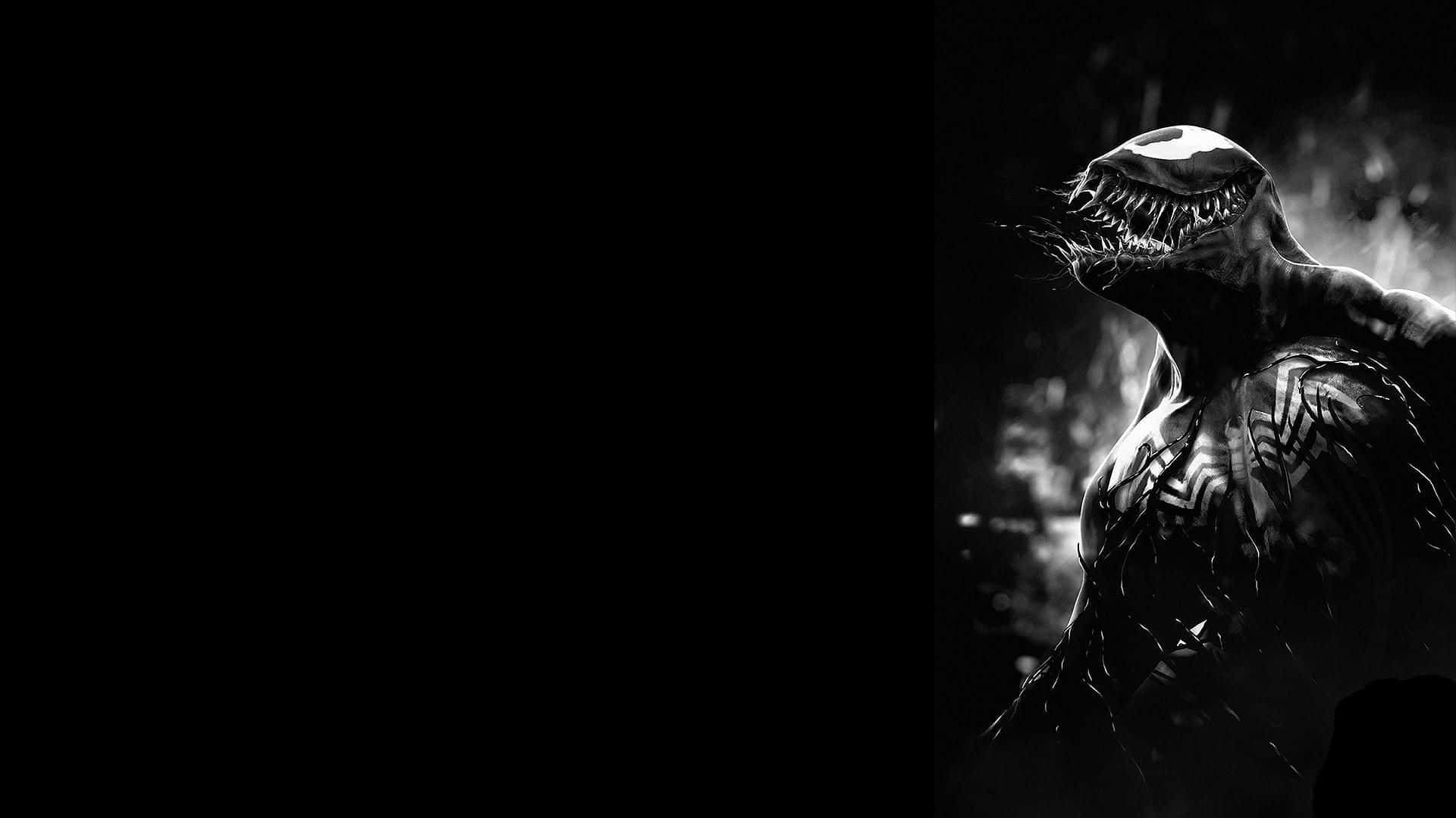Venom Abstract Monochrome Background