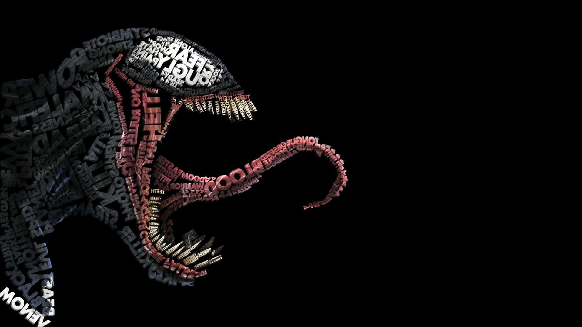Venom Abstract Typographic Background