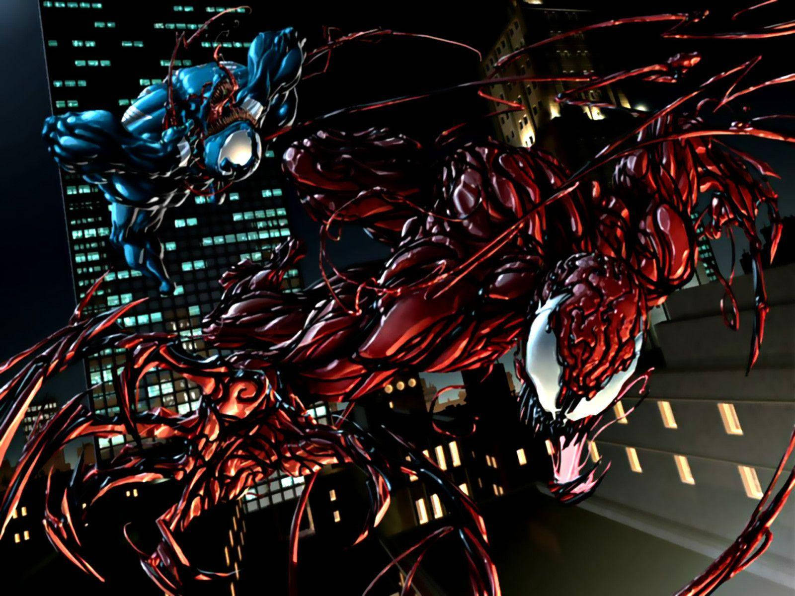 Venom And Carnage, Powerful Marvel Villains Background