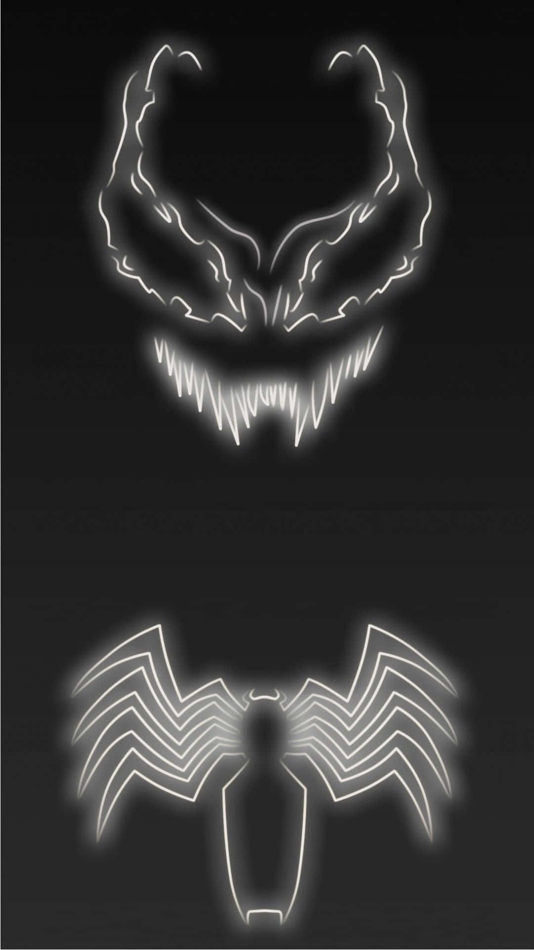 Venom And Spider Logo Abstract Background
