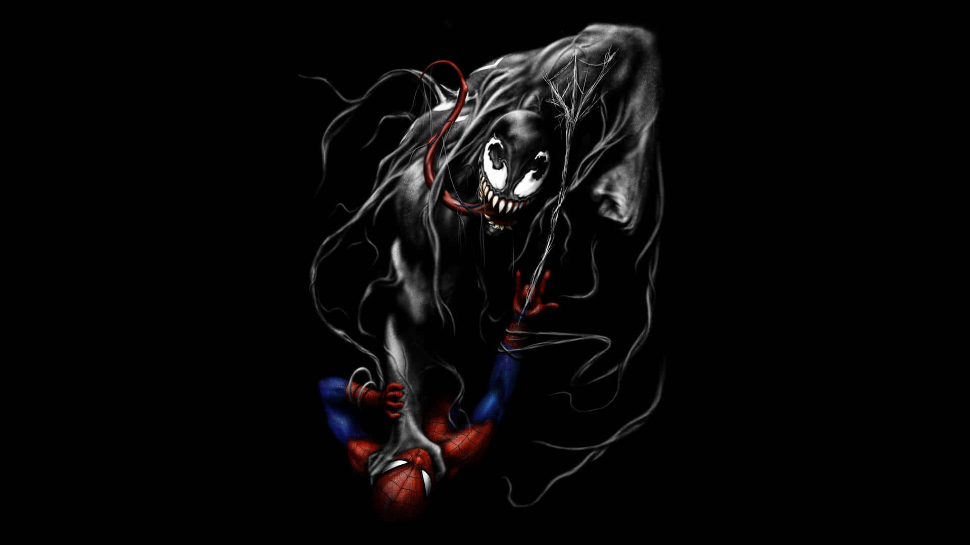 Venom Choking Spider-man Background
