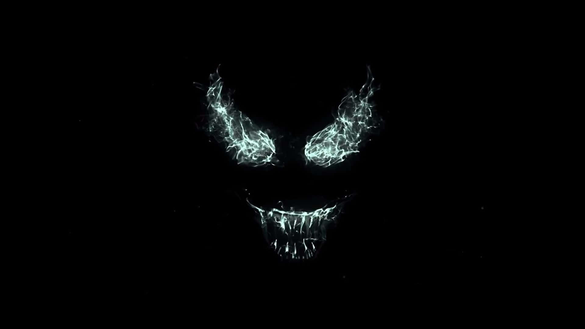 Venom Eyes And Teeth Abstract Background