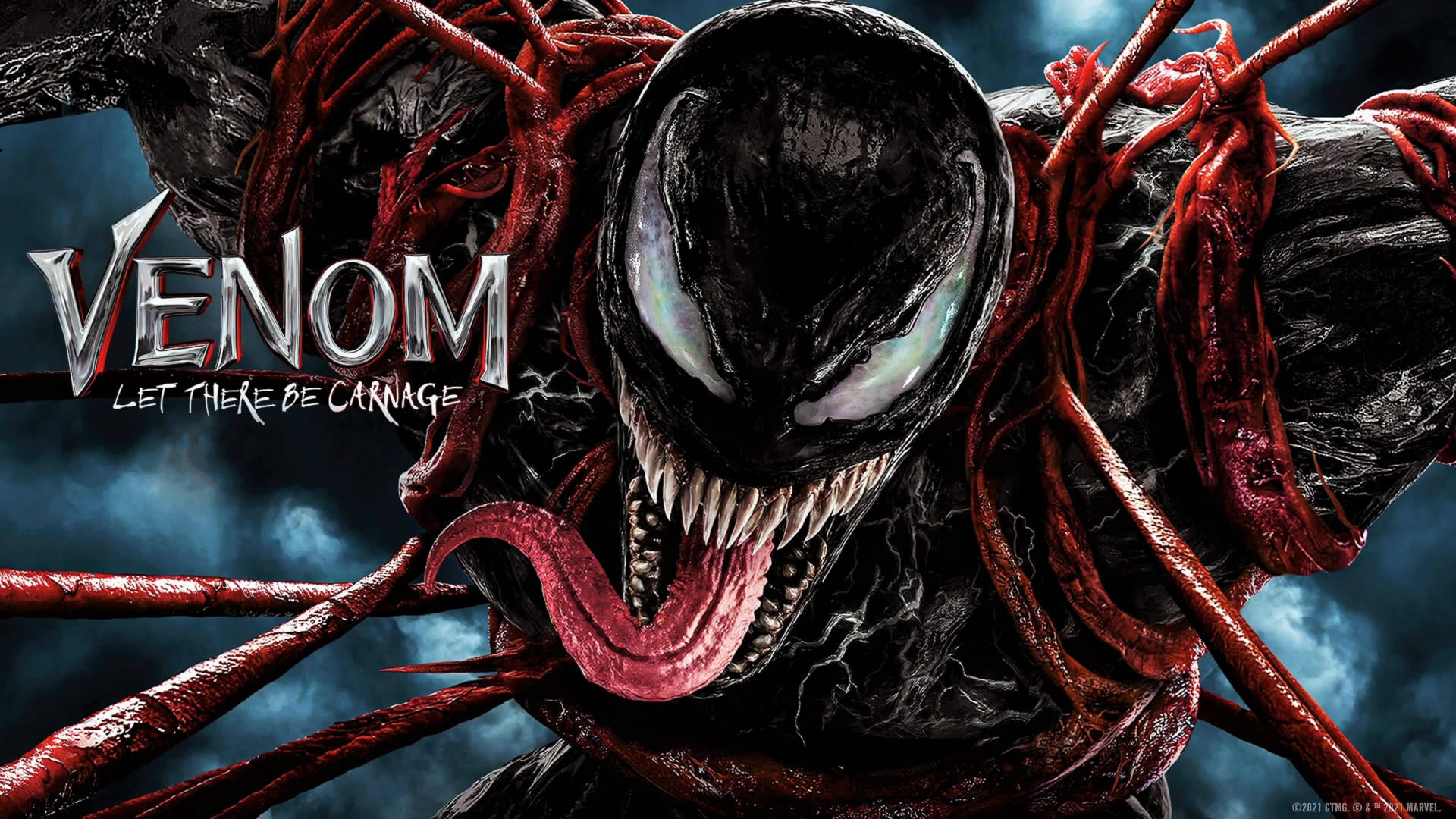 Venom Let There Be Carnage Chromed Background