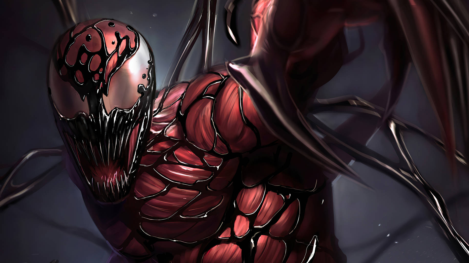 Venom Let There Be Carnage Red Background