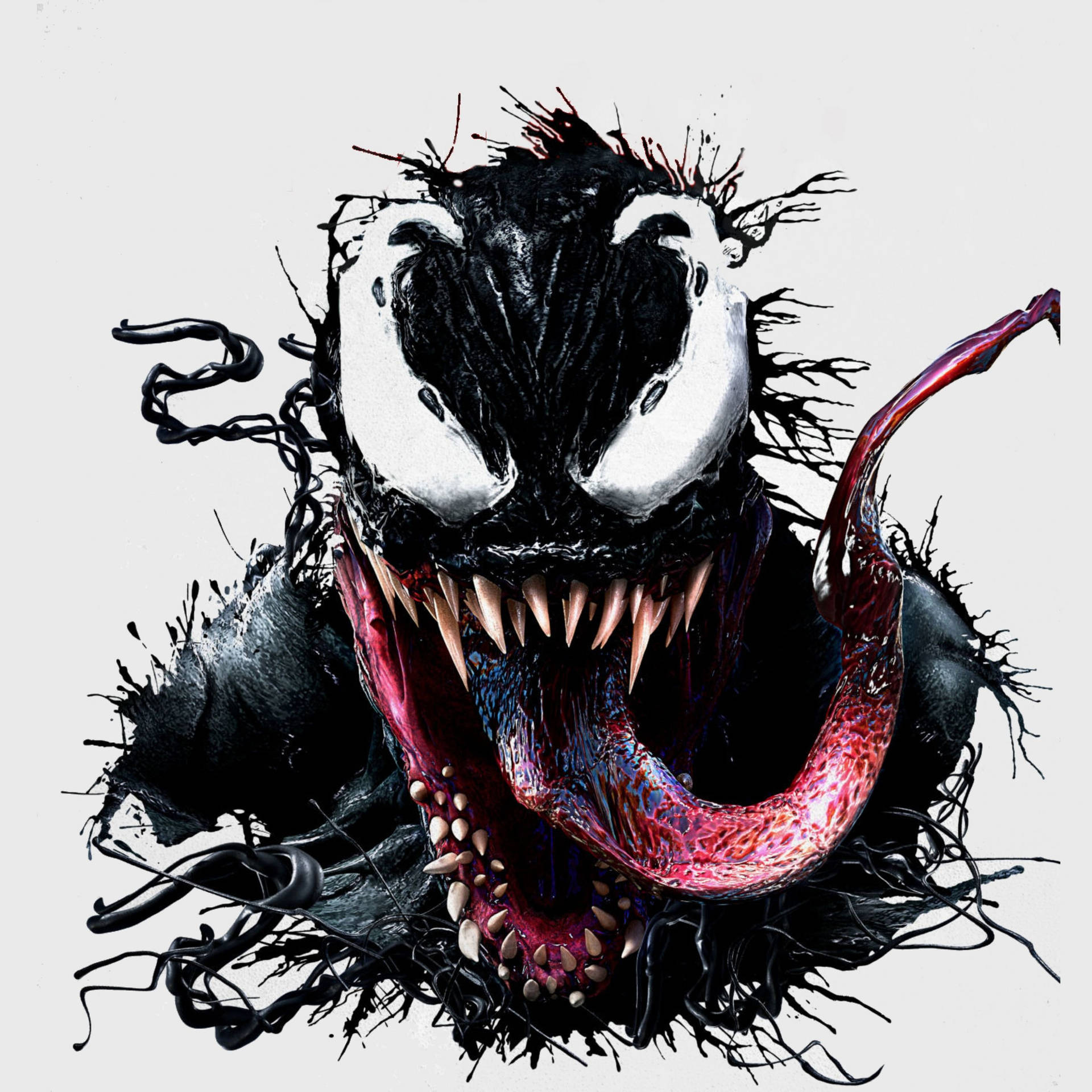 Venom Movie Coloured Portrait Background