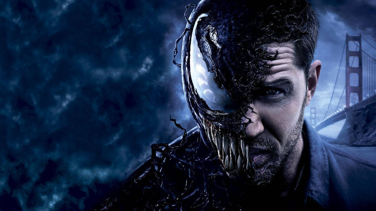 Venom Movie Eddie Transforming Into Venom Background