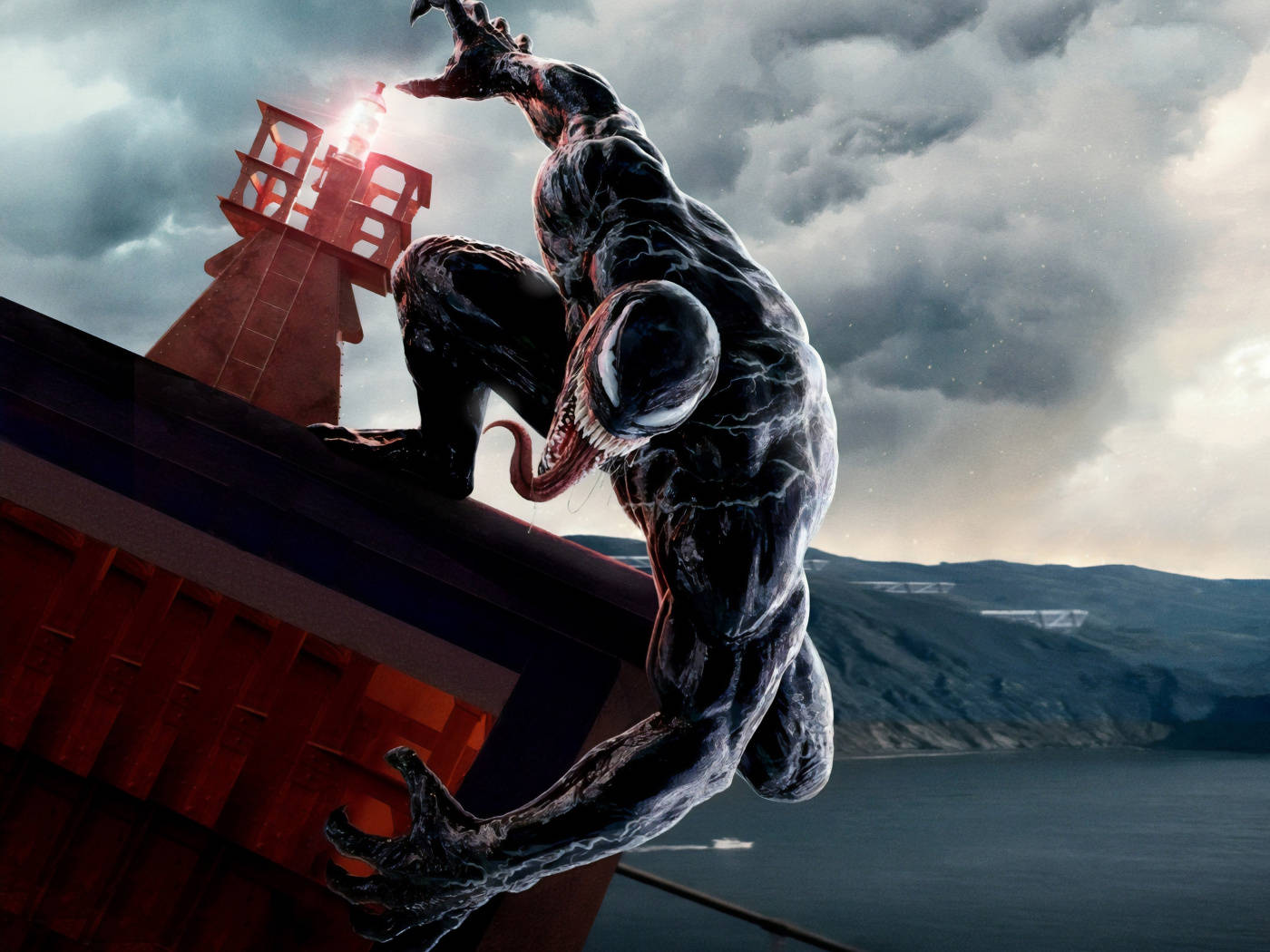 Venom Movie Fight Scene Background