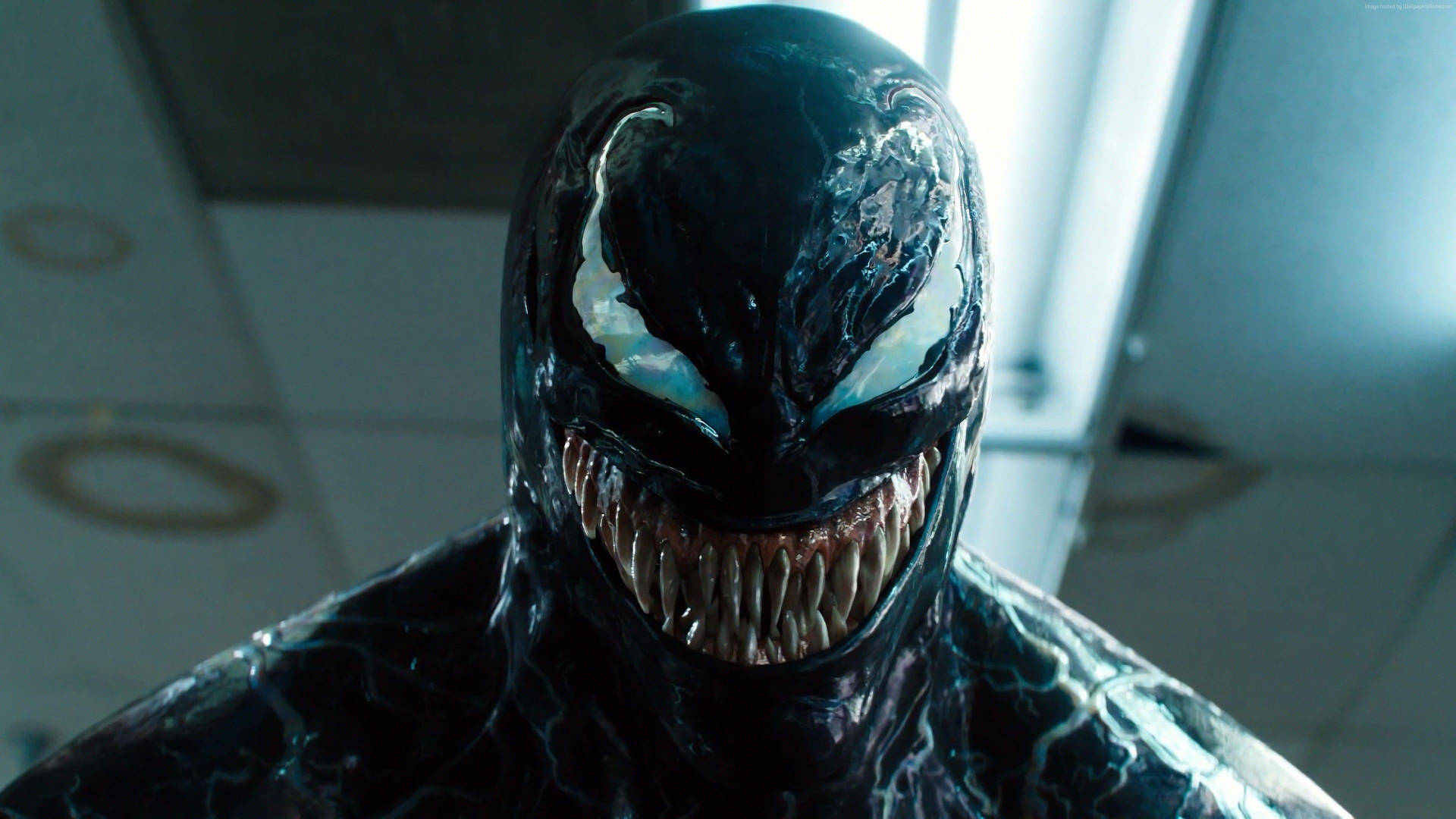 Venom Movie Grinning Menacingly Background