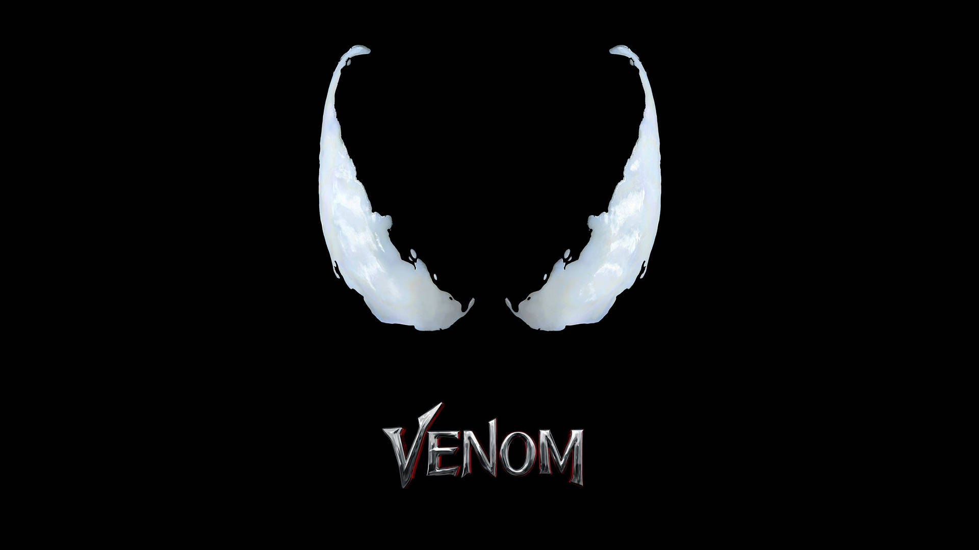 Venom Movie Stylised Title Lettering Background