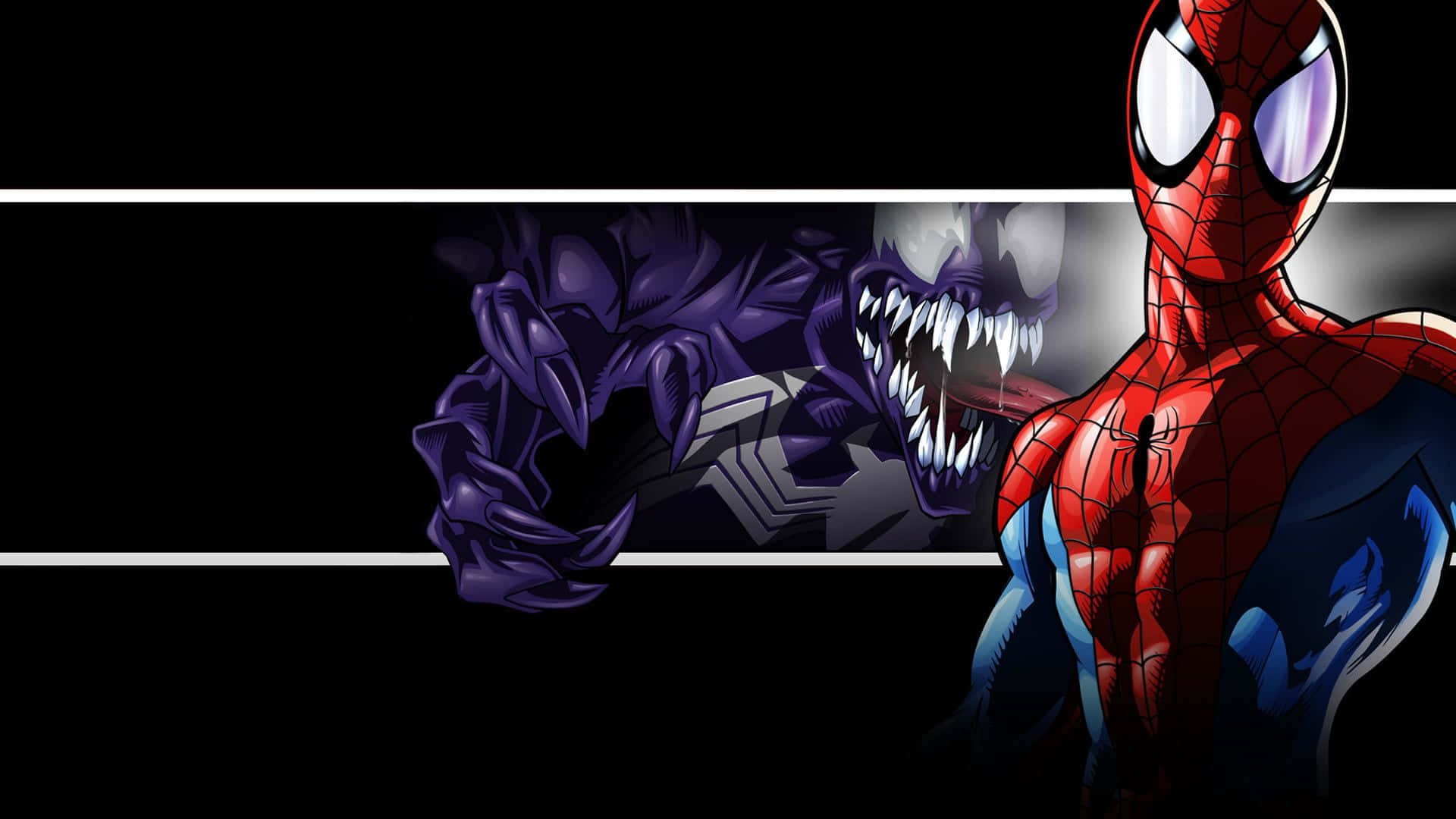 Venom Spider Man Dark Art Background