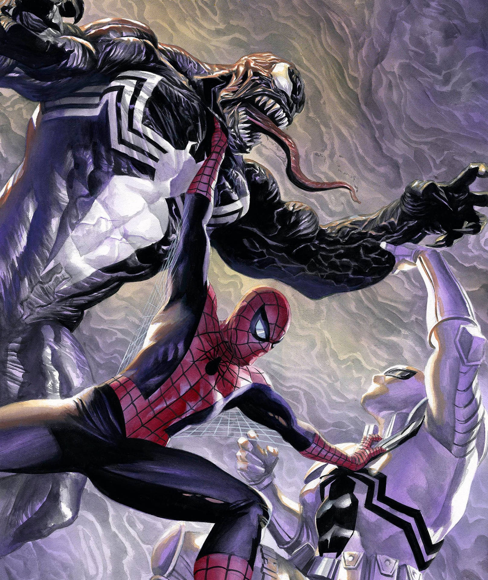 Venom Spiderman Anti Venom Battle Background
