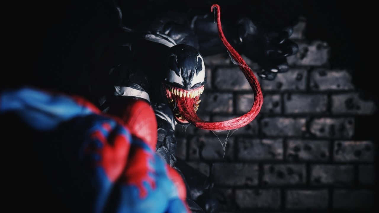 Venom, The Dangerously Powerful Symbiote From The Spider-man Comics Background