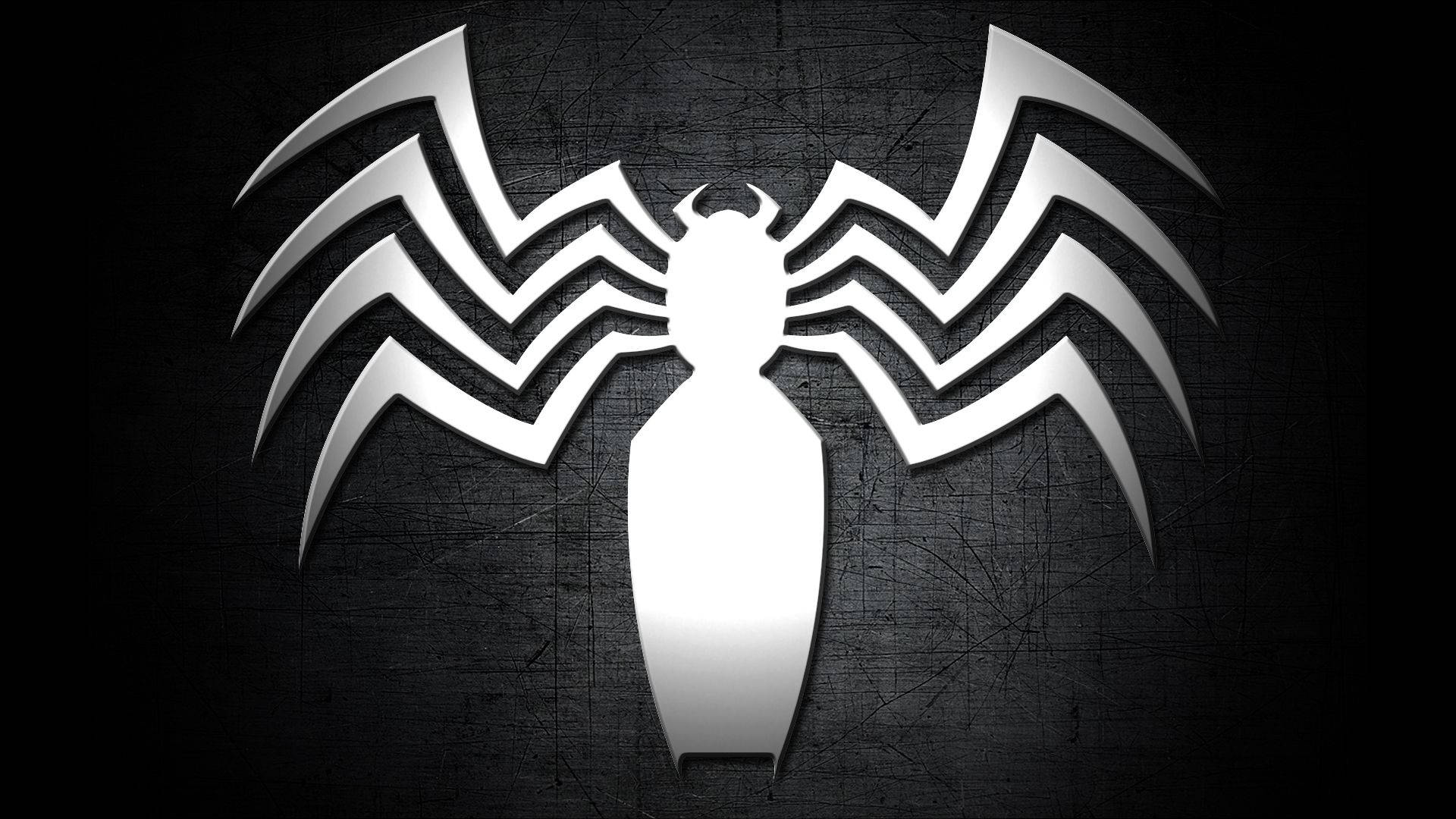 Venom White Spider Background