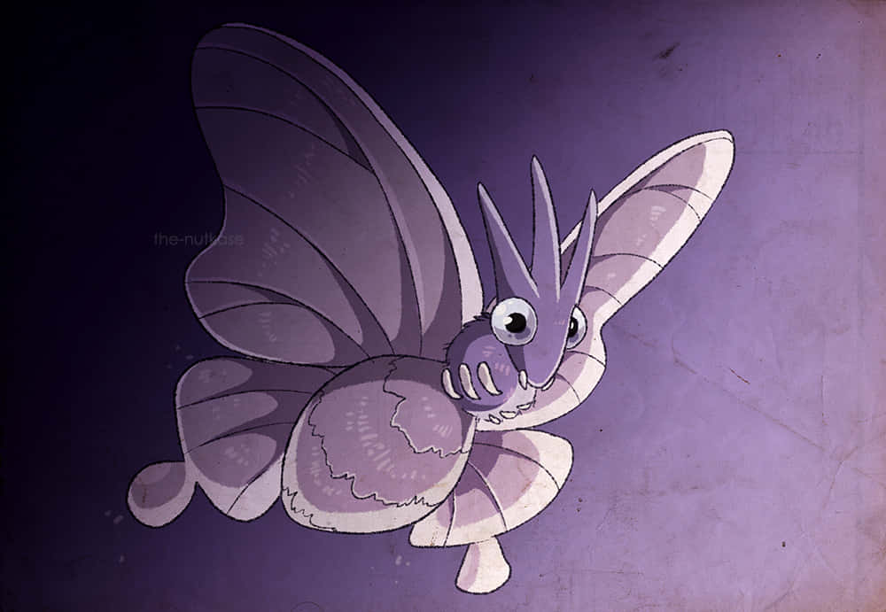 Venomoth Emerging From The Shadows