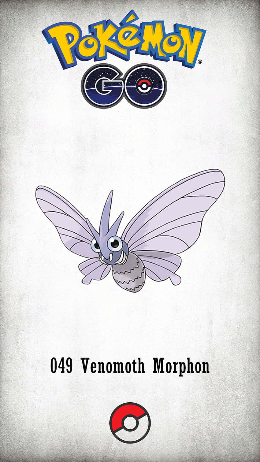 Venomoth On Pokémon Go Background