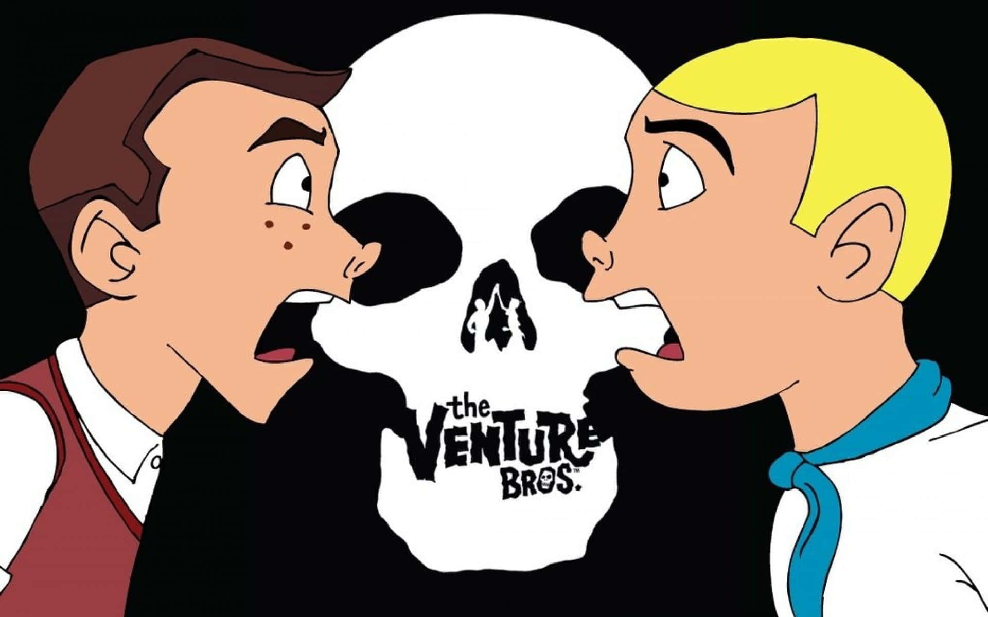 Venture Bros Faceoff Skull Backdrop