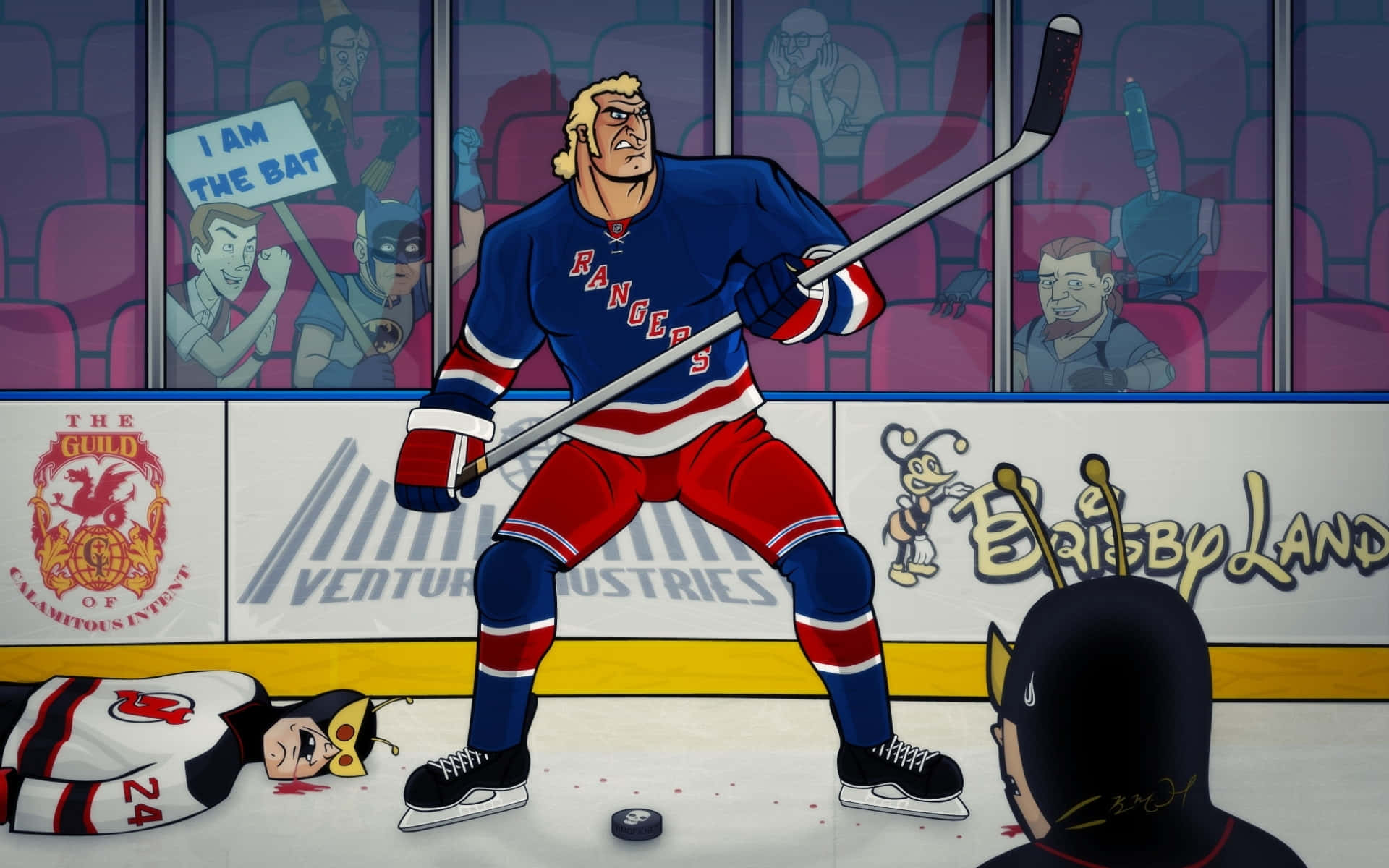 Venture Bros Hockey Showdown Background