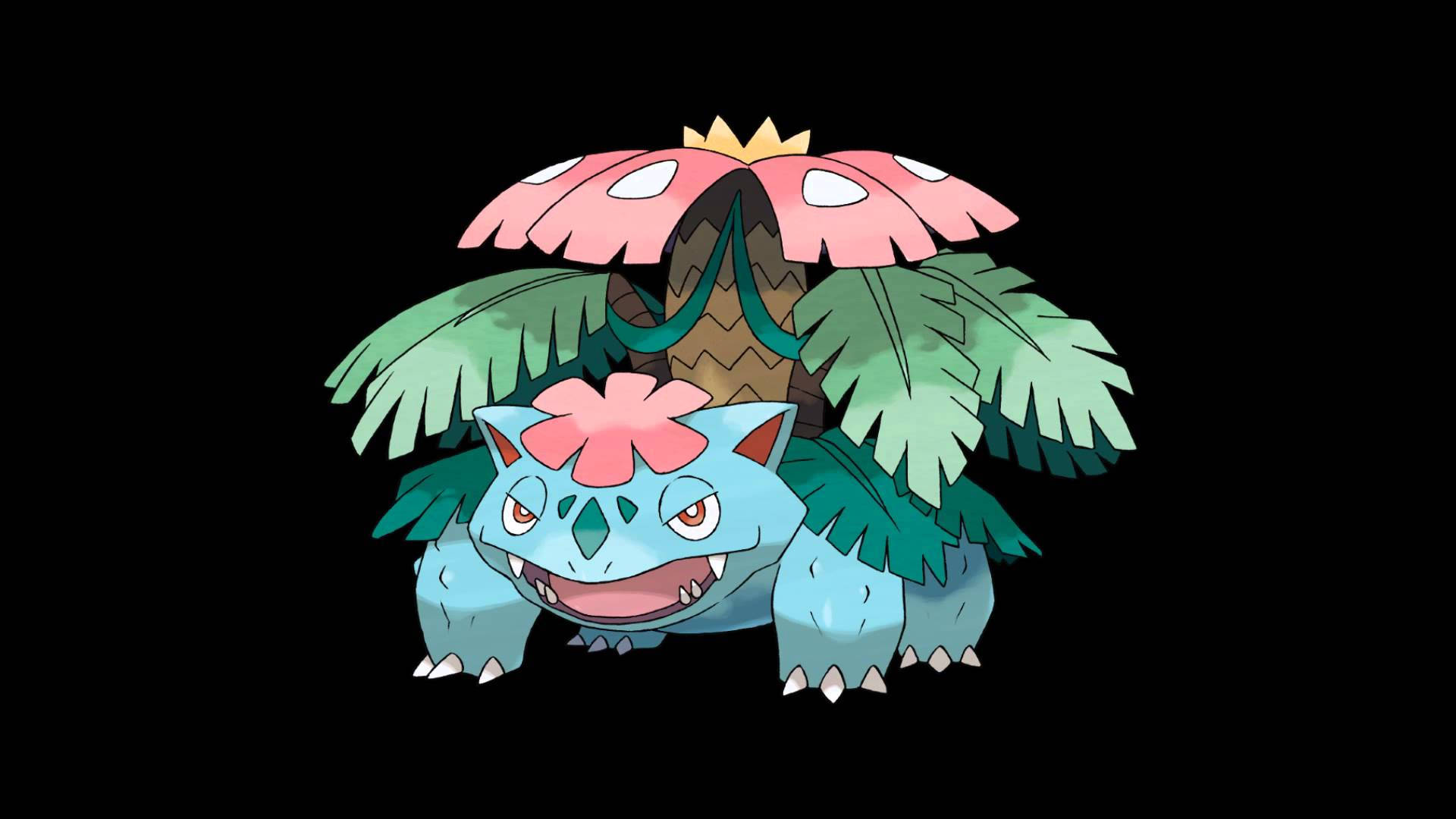 Venusaur Mega Black Background Background