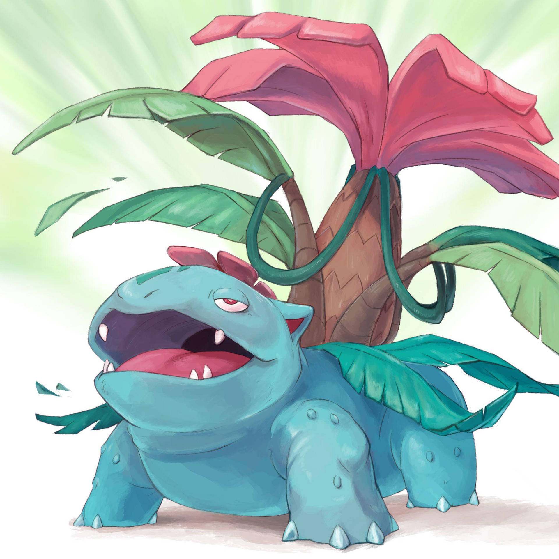 Venusaur Roaring Open Flower