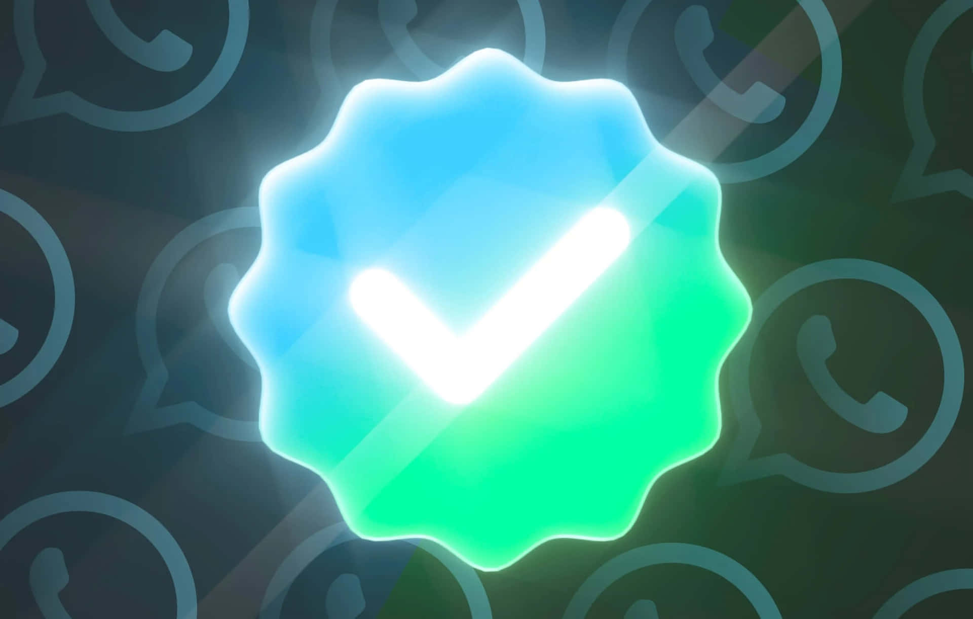 Verified Badge Glowing Background