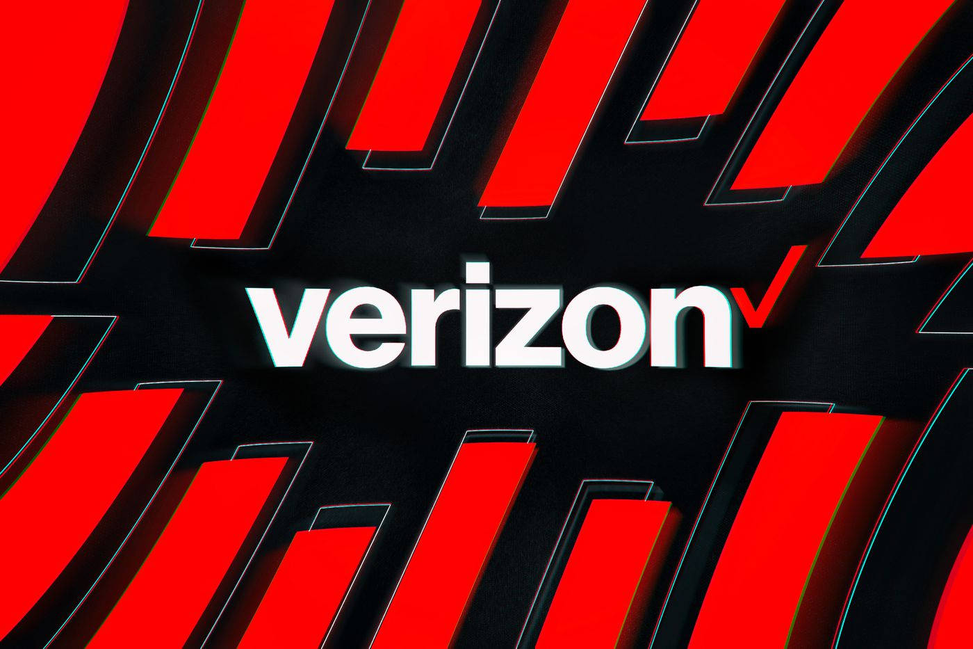 Verizon Glitching Logo Background