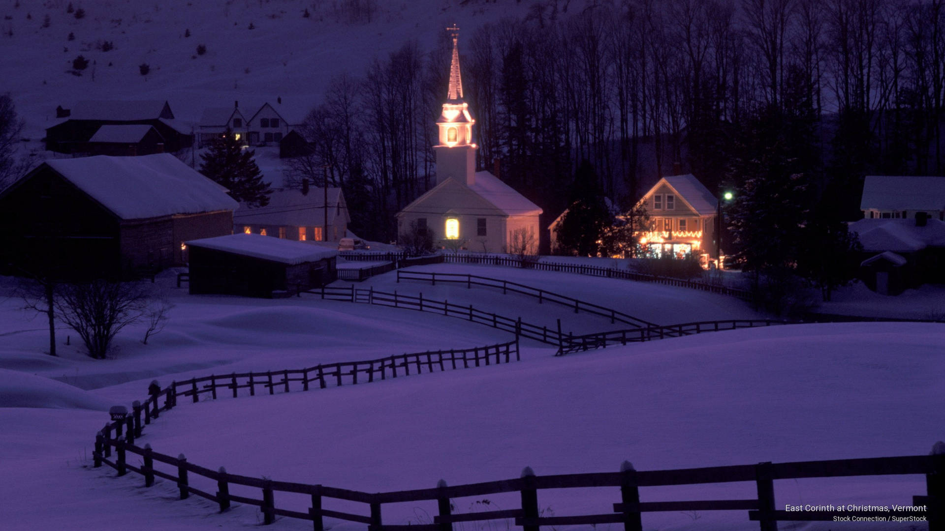 Vermont East Corinth Christmas Background