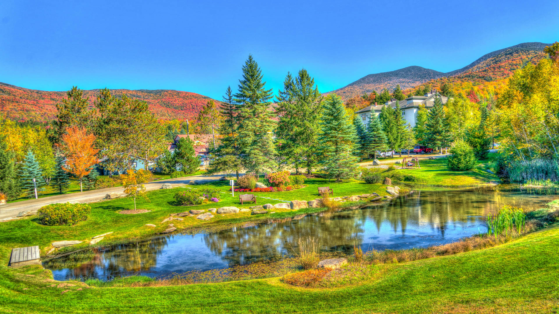 Vermont Landscape Photograph Background