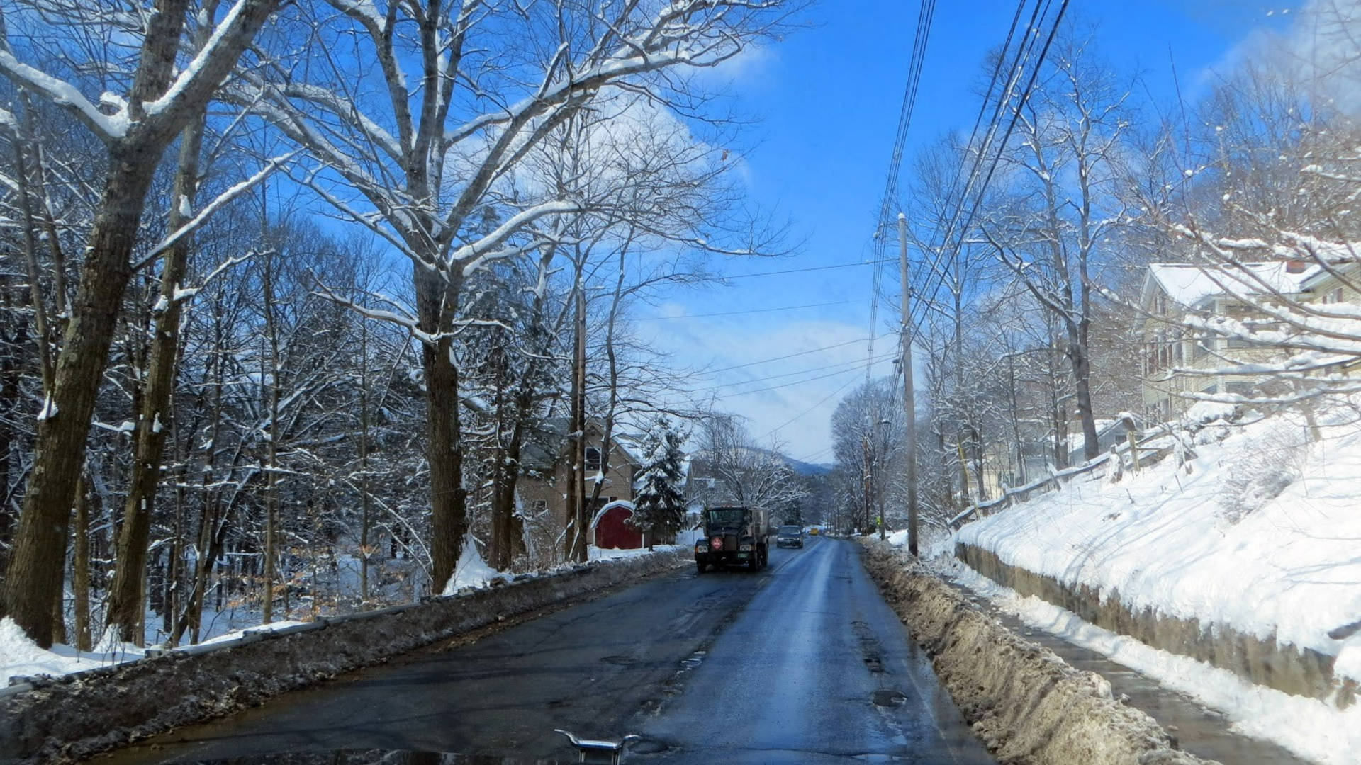 Vermont Winter Snow Background