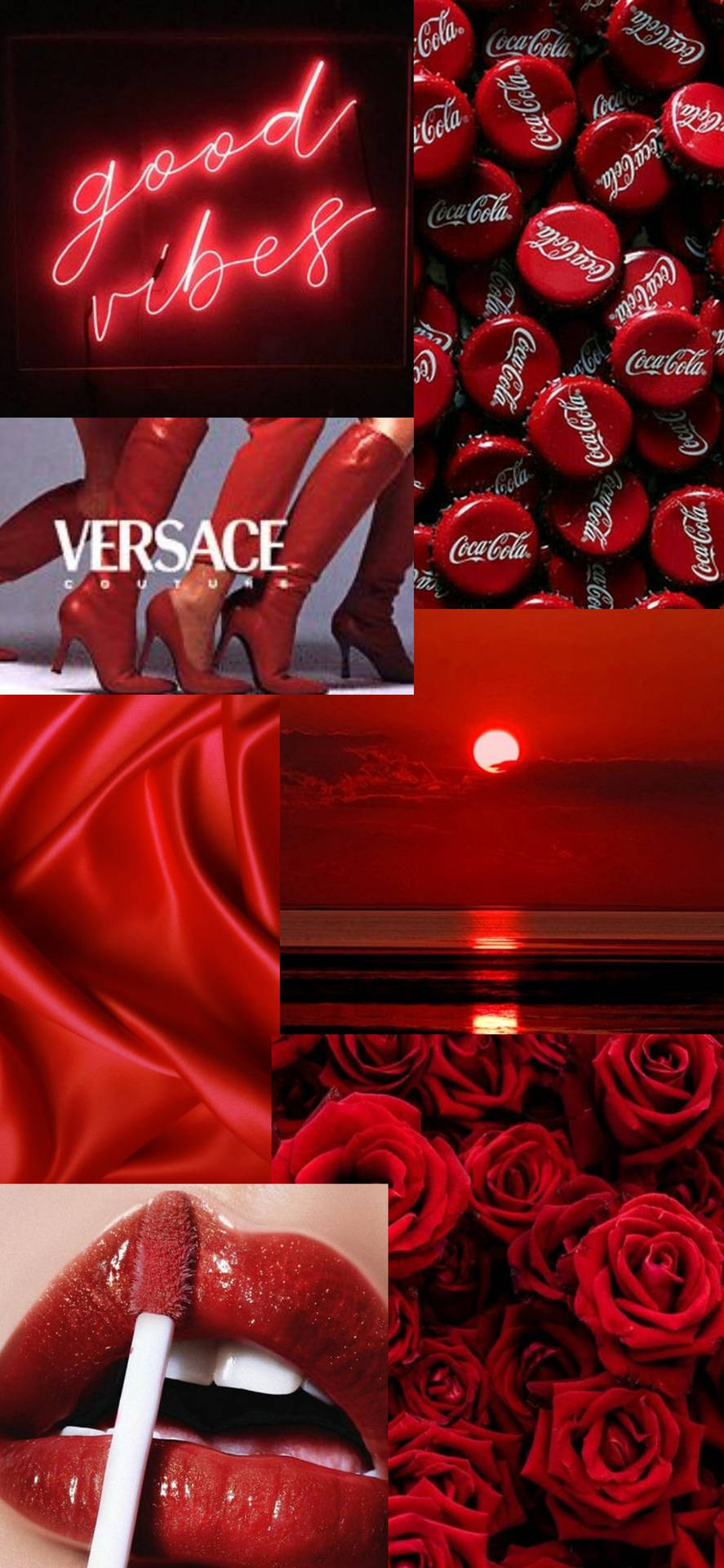 Versace Glossy Red Aesthetic Iphone