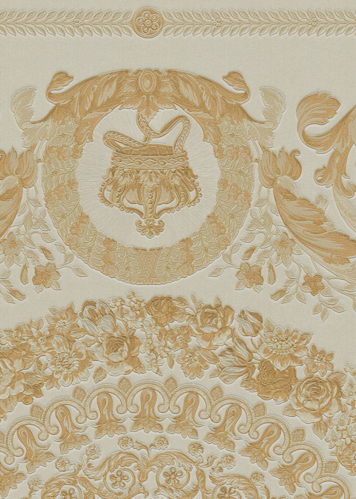 Versace Logo Golden Design Background