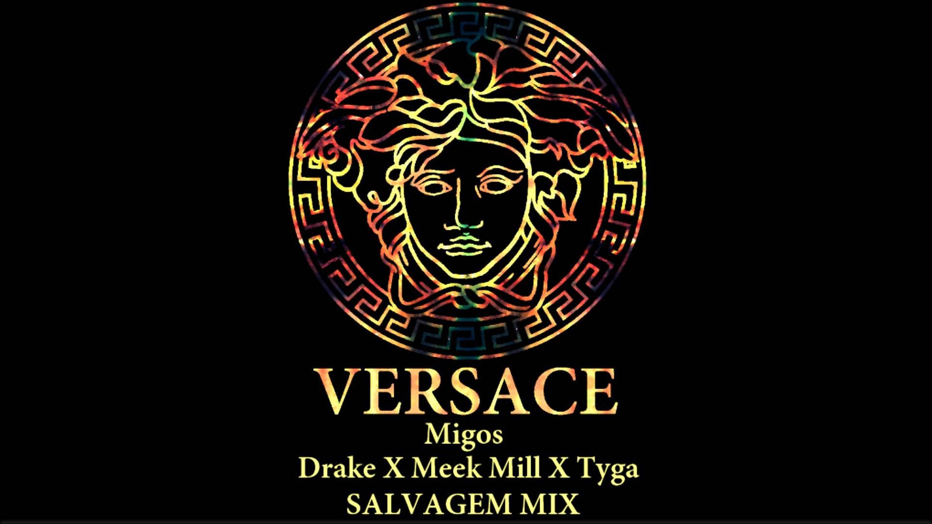 Versace Logo Salvagem Mix Collab Background