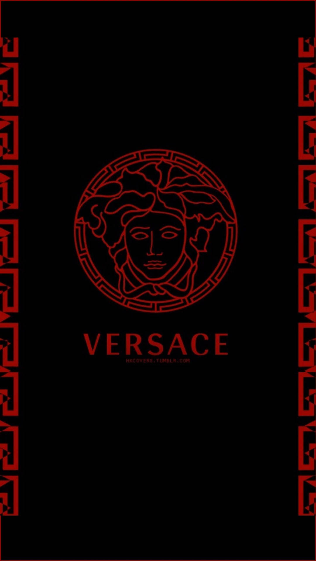 Versace Red Logo Portrait