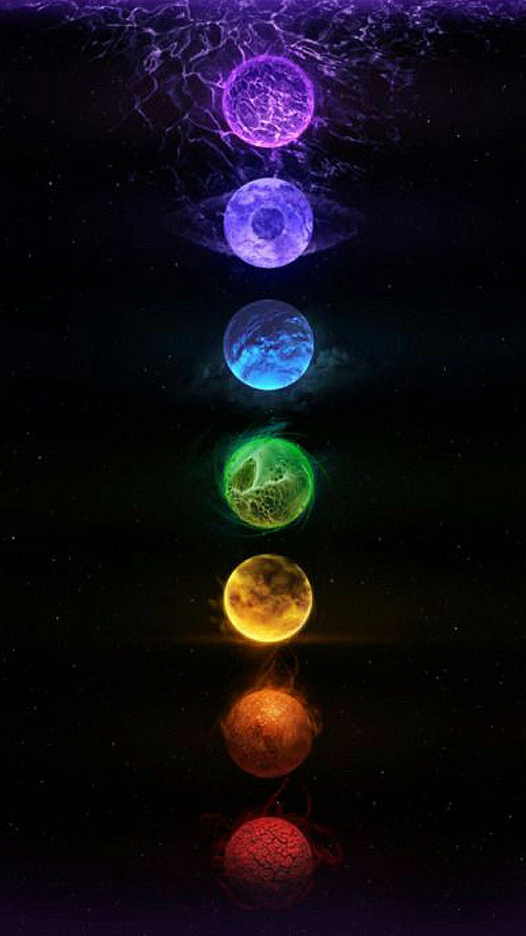 Vertical Chakra Icon Energy Type Background