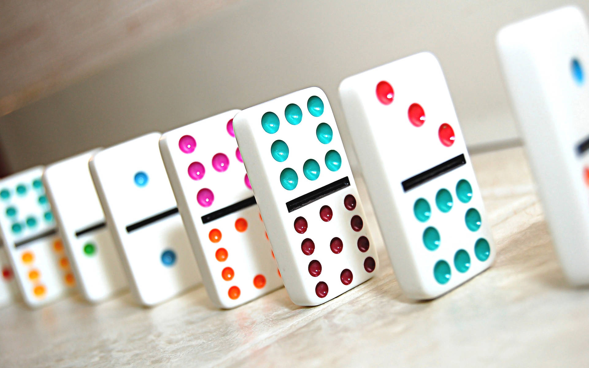 Vertical Colorful Dominos