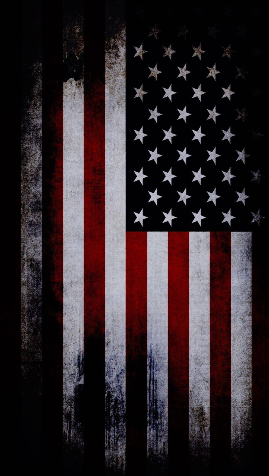 Vertical Dark American Flag Background