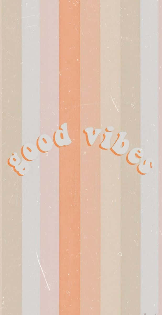 Vertical Pastel Good Vibes Iphone Background