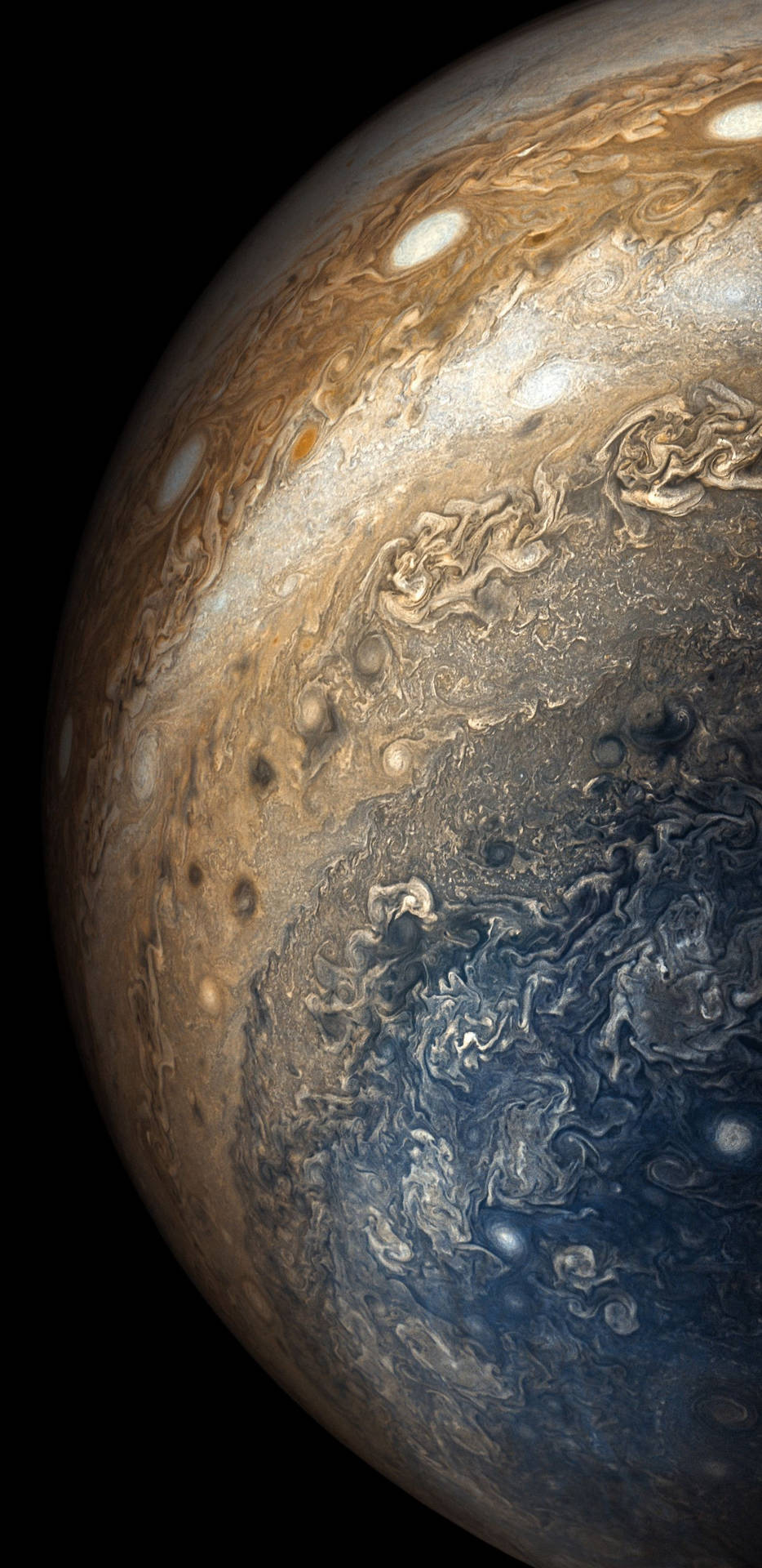 Vertical Phone Image Of Jupiter Background