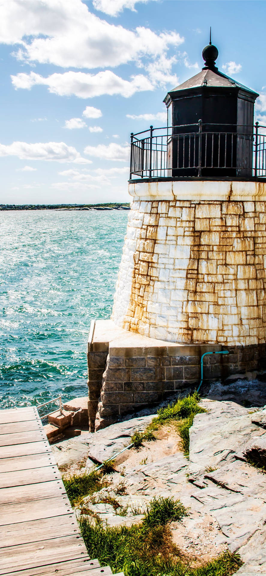 Vertical Photo Of Rhode Island's Lighthouse Background