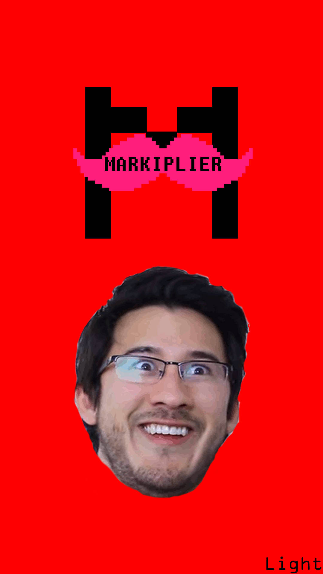Vertical Red Markiplier Logo Background