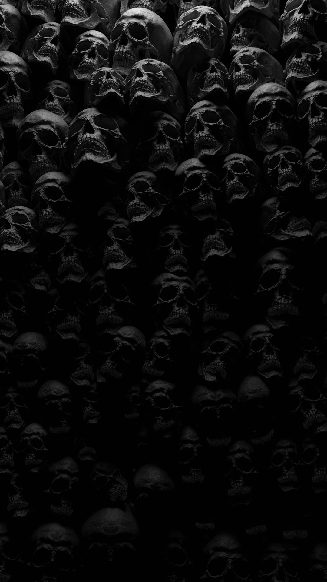 Vertical Tengkorak Skulls Wall Background