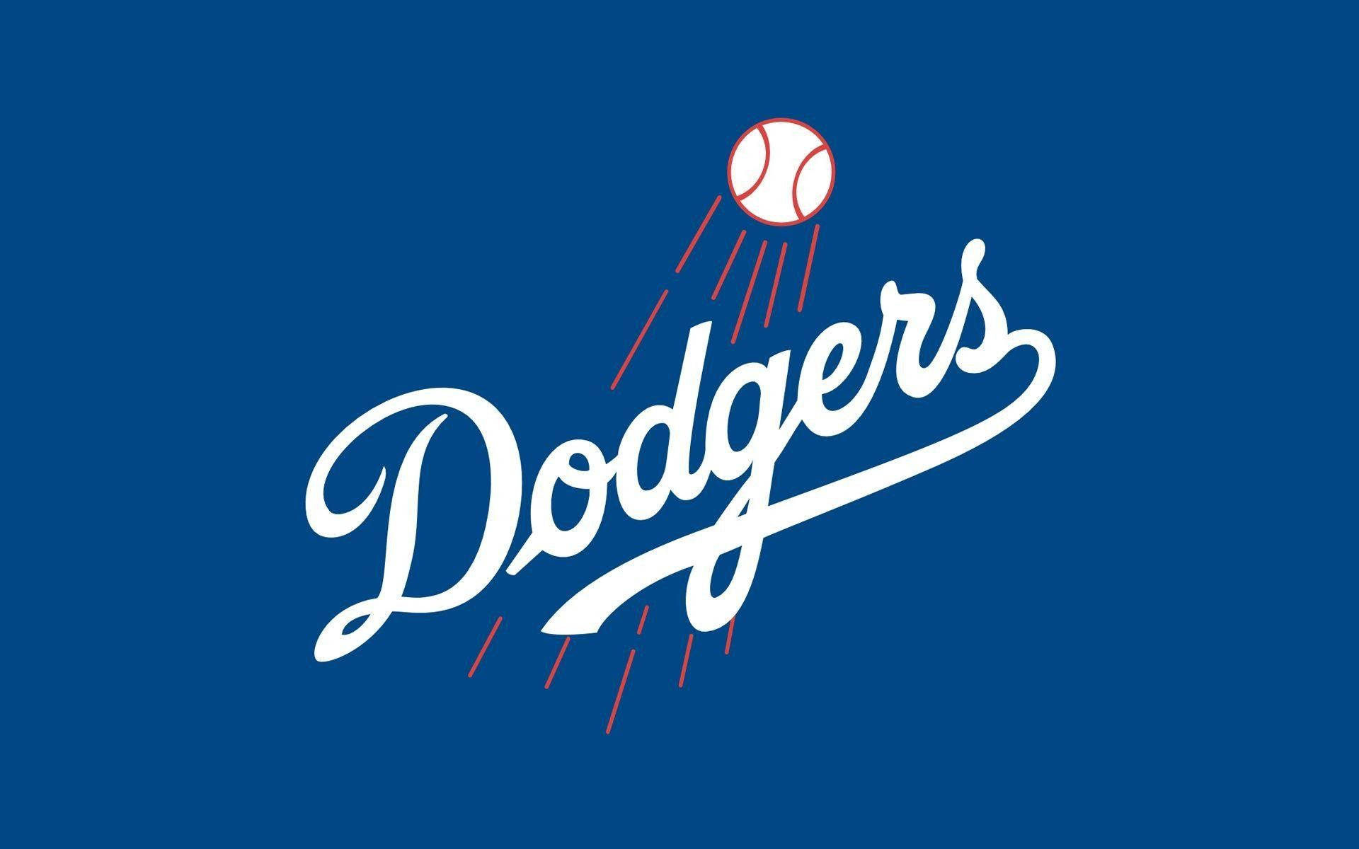 Very Basic Blue Dodgers Logo Background