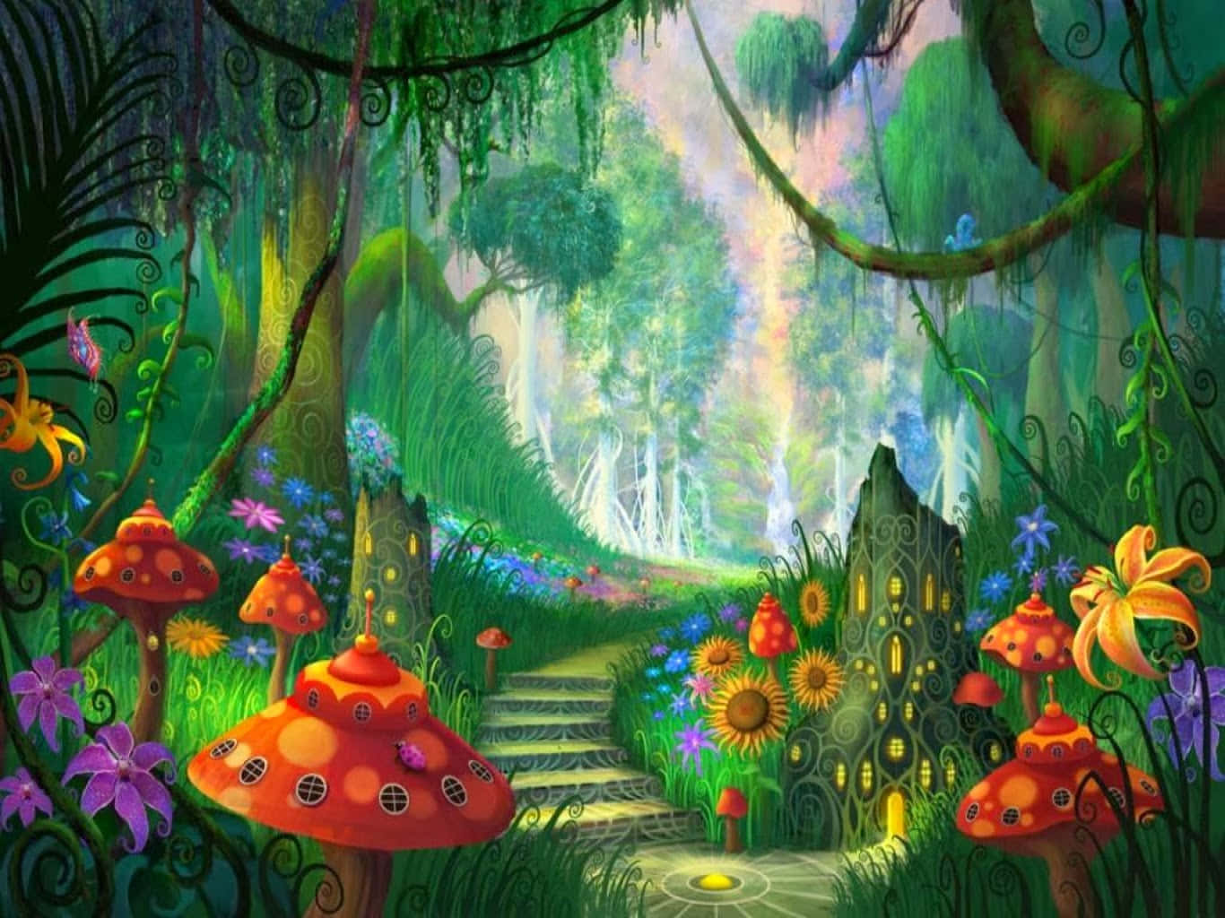 Very Beautiful Garden Background