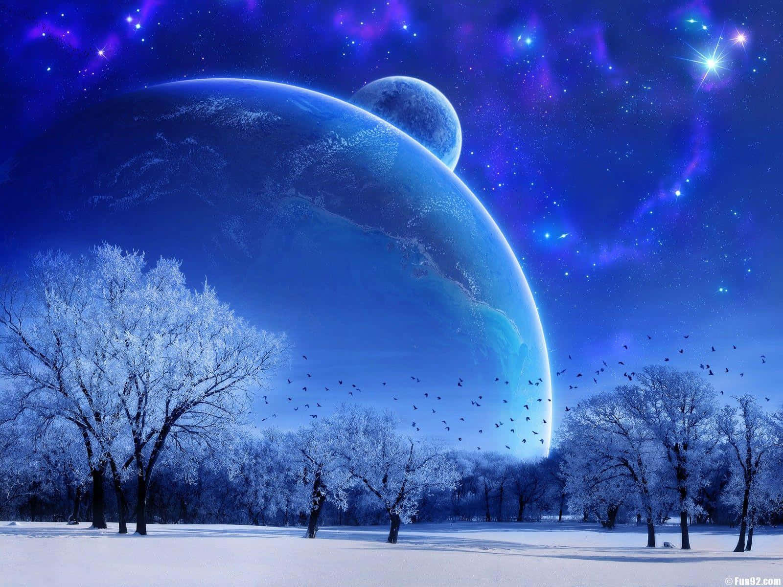 Very Magnificent View At Night Background