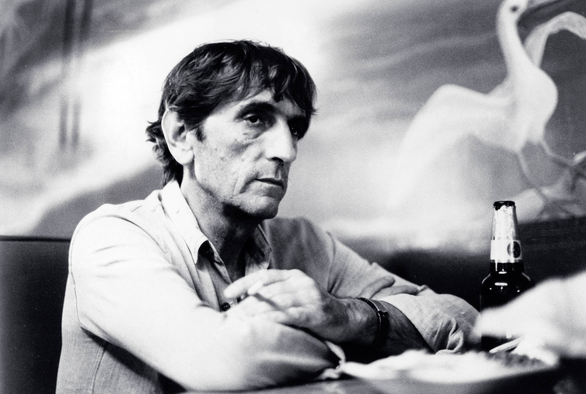 Veteran Actor Harry Dean Stanton In A Still From A Classic Film