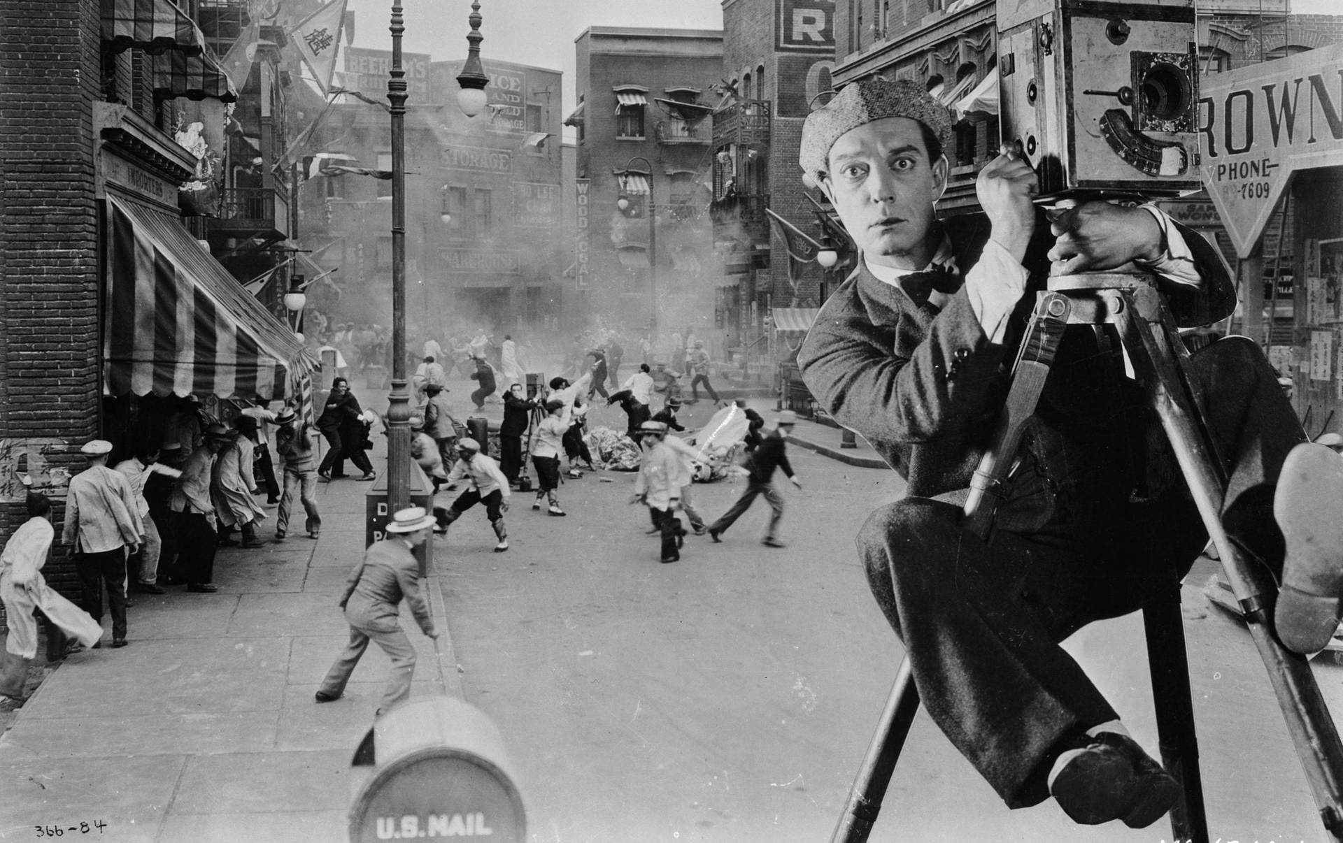 Veteran Buster Keaton Cinema Actor Background