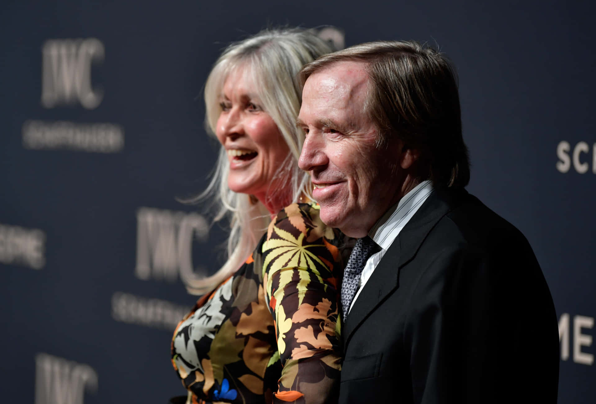 Veteran German Football Günter Netzer With Elvira Lang Netzer Photograph Background