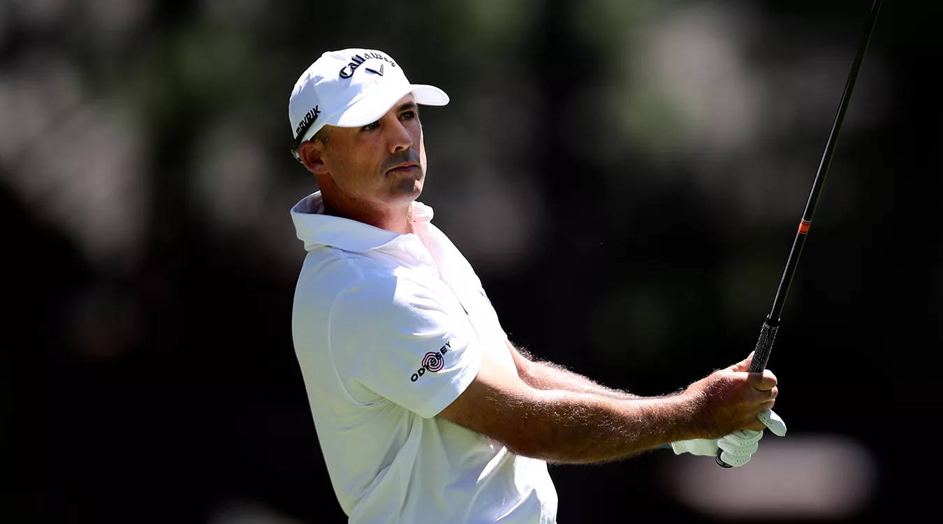 Veteran Golfer Jonathan Byrd In White Background