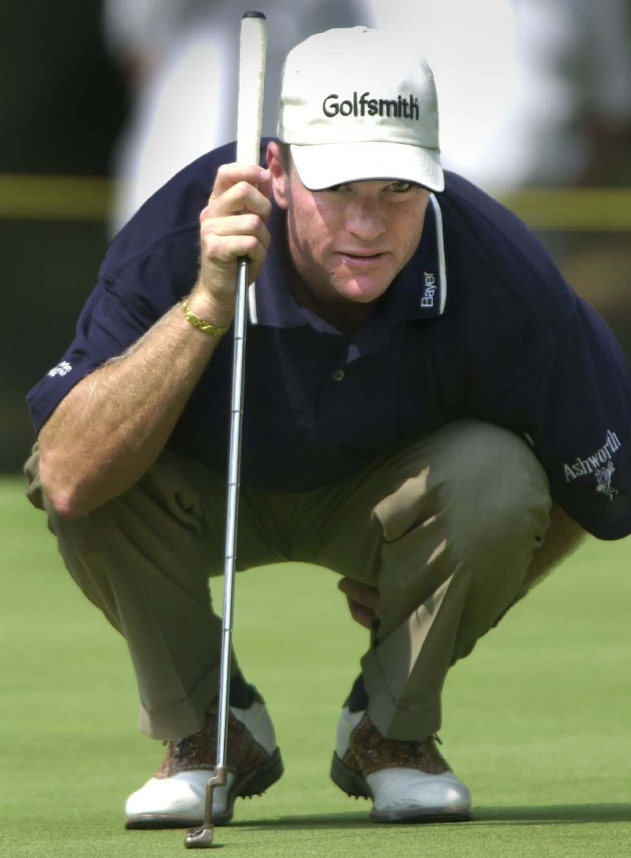 Veteran Golfer Scott Verplank Assessing The Course Background