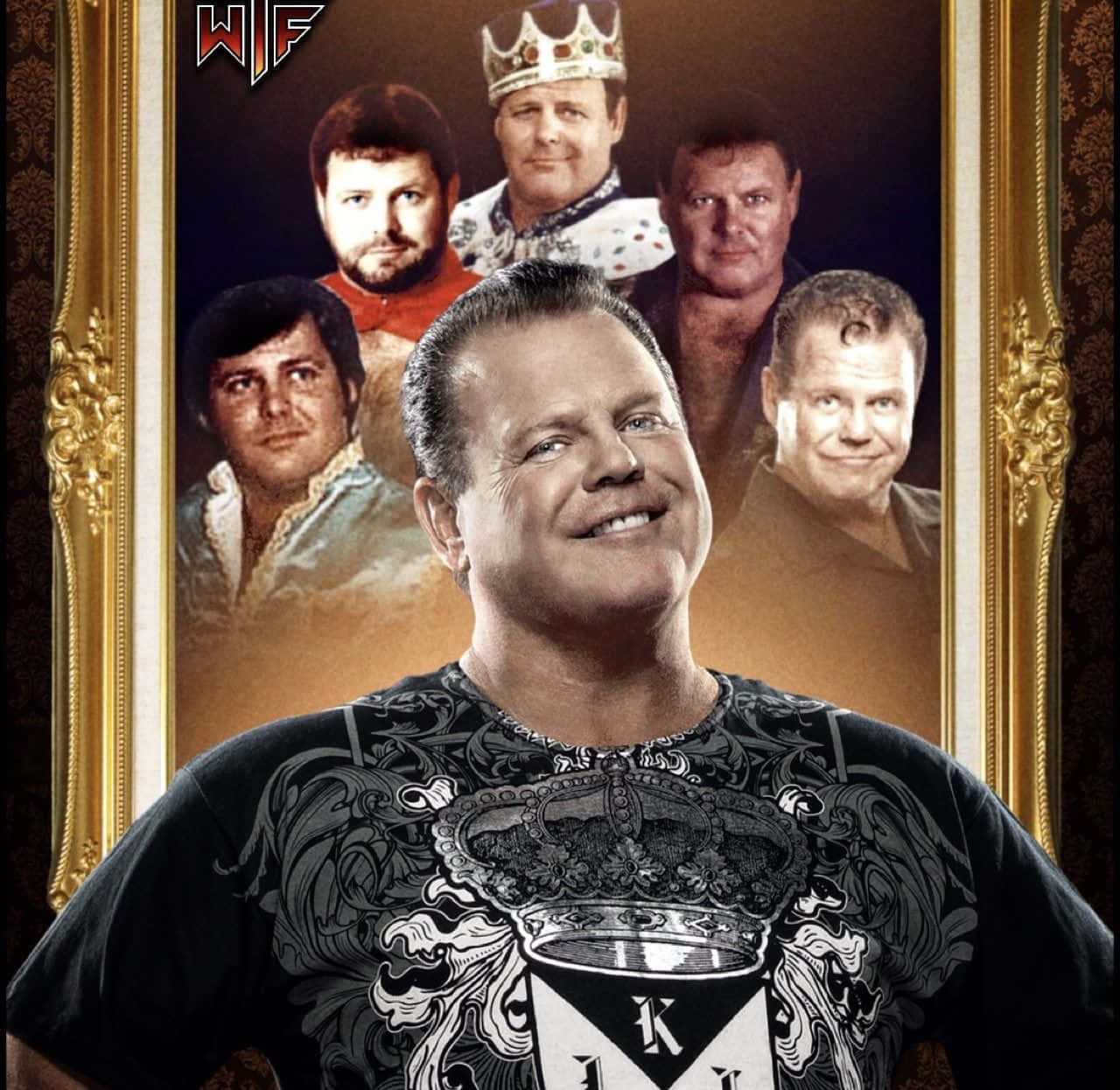 Veteran Wrestler Jerry Lawler In Action Background
